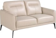 Canapea 2 locuri eleganta, design italian Cowhide leather taupe grey