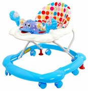 Premergator Reglabil in 3 Trepte NOVOKIDS™ Ratusca, Pliabil, 8 Roti, Cu Melodii, Albastru