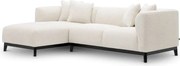 Coltar LUX design LUX cu sezlong stanga Corso Lounge, Lyssa off-white