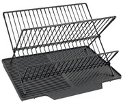 WENKO 54771100 - Scurgător pentru vase NELIA, 34 x 40 cm, negru