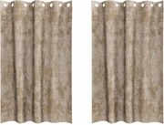 vidaXL Cortine din catifea 2 pcs Șampanie 175 x 140 cm Catifea