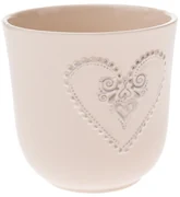 Ghiveci ceramic Hart bej, 10 x 10 cm
