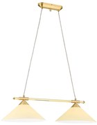 Lustra, Pendul realizat manual ARTDESIGN 2L, alama mat/ champagne