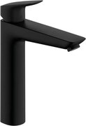 Baterie lavoar monocomanda negru mat Hansgrohe Logis 190