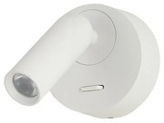 Aplica cu Spot LED reglabil LUGANO round alba