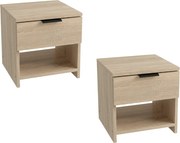 Noptiere HAVANA (2 buc), stejar sonoma