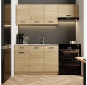 Mobilier de bucătărie PATRICIA 180 cm, stejar