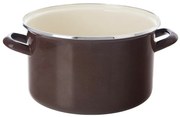 Orion Oală emailată cu margine Brown, 6,5 l, 6,5 l