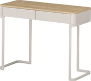 Consolă Elivo 110 cm cu sertare pe cadru - casmir / stejar uleiat