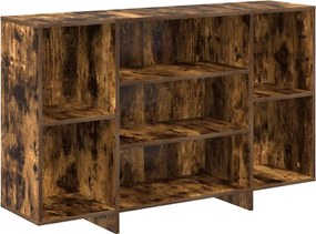 vidaXL Servantă, stejar afumat, 120x30x75 cm, PAL