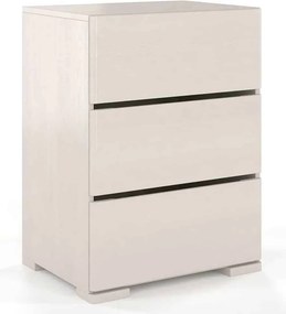 Comodă lemn masiv TerraCraft Pin 3 Sertare, 60 × 45 × 81 cm - Natural