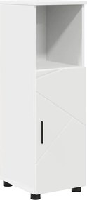vidaXL Dulap de Baie cu ușă Alb 30 x 35 x 95 cm Lemn compozit & Metal
