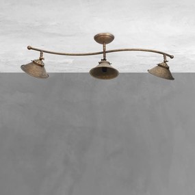 Lustra tavan cu 3 abajure din alama directionabile Vintage Soul