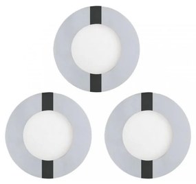 SET 3x corp de iluminat LED încastrat pentru baie Eglo 78733 FUEVA 1xLED/2,7W/230V IP44