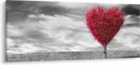 Tablou -Inima din coroanele copacilor (120x50 cm)