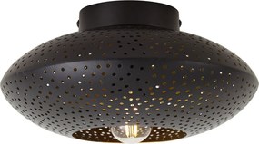 Plafoniera orientala neagra cu auriu 25 cm - Radiance