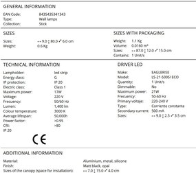 Aplica LED design liniar modern minimalist Stick
