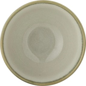 Set 4 boluri din ceramică natur, pictate manual cu motive botanice, „Bethany", 11,5 x 6,5 cm