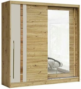 Dressing AVANTGARDE AV3-20, stejar artisan, PAL, cu 2 usi, 200x59x215