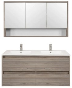 Mobilier complet de baie Porto 120 în culoarea ulmului Rauna