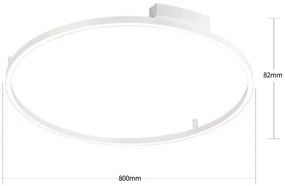 Brilagi - Corp de iluminat LED reglabil PORTOFINO LED/60W/230V Ø 80 cm alb + telecomandă