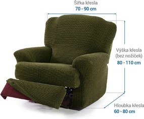 Nueva Textura Huse care se întind foarte bine NIAGARA verzi fotoliu de relaxare (l. 70 - 90 cm)
