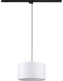 Lustră pe cablu pentru sistem de șină TRACER 1xE27/15W/230V d. 38 cm negru/alb