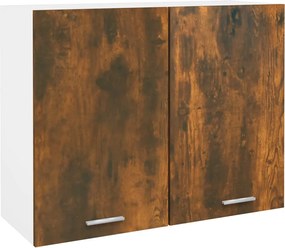 vidaXL Dulap suspendat “Lyon”, stejar fumuriu, 80x31x60 cm
