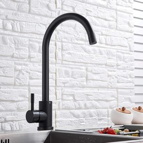 Baterie de Bucătărie Negru, Model HS001 – Design Modern și Durabil pentru Bucătăria Ta