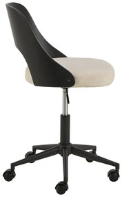 Scaun de birou negru-bej Lucy – Actona