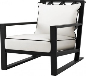 Fotoliu pentru interior si exterior Como, negru 113641 HZ