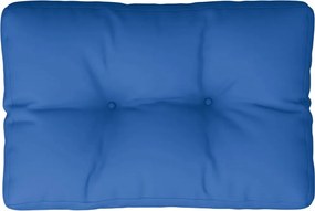 vidaXL Pernă de paleți, albastru regal, 60x40x12 cm, material textil