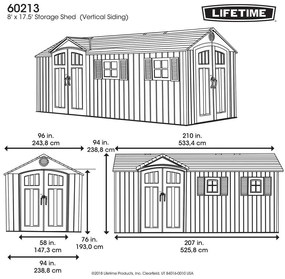 CASĂ LIFETIME YUKON 17,5x8