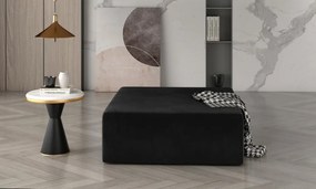 Taburet patrat, 83x83 cm, Kelim, Eltap (Culoare: Negru / Matt Velvet 99)