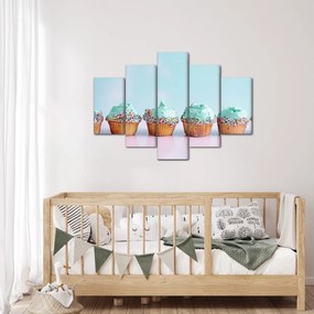 Tablou cu cupcakes (150x105 cm)