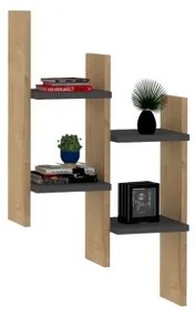 Etajeră de perete SU 85x49 cm bej/antracit