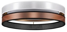 Duolla- Plafonieră LED ROLLER DUO SHINY LED/24W/230V d. 45 cm alb/cupru