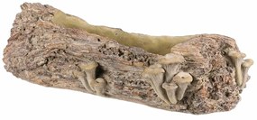 Ambalaj din beton - ghiveci, lemn cu ciuperci, 49x 21 x 15 cm