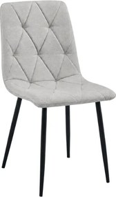 Scaun LIBRA PLATINUM GREY gri cu picioare negre