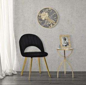 Mauro Ferretti Scaun Flex Negru Cm 52X48X78 Set 2Pz