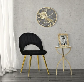 Mauro Ferretti Scaun Flex Negru Cm 52X48X78 Set 2Pz