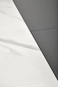 Masa extensibila Dancan marmura alba/gri - L160-220 cm