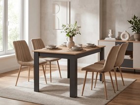 OFERTA Scaun de catifea maro LAVA II. calitatea a doua