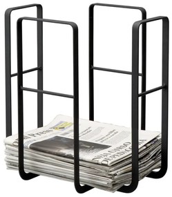 Suport pentru reviste și ziare YAMAZAKI Tower, negru