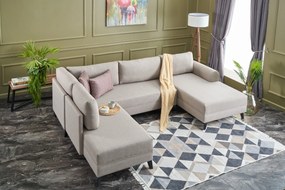 Canapea extensibilă de colț Belen - Cream