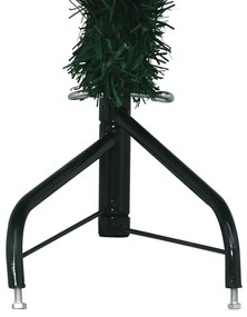 Brad de Craciun artificial de colt, verde, 210 cm, PVC 1, Verde, 210 cm