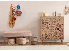 Mobilier pentru hol Maluxe  731 (Stejar sonoma + Piatră). 1089071
