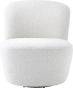 Fotoliu pivotant design LUX Doria, alb 113458 HZ