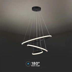 Lustră LED pe cablu LED/32W/230V 3000K negru