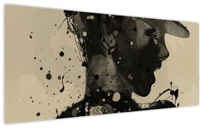 Tablou - Femeie de jazz (120x50 cm)